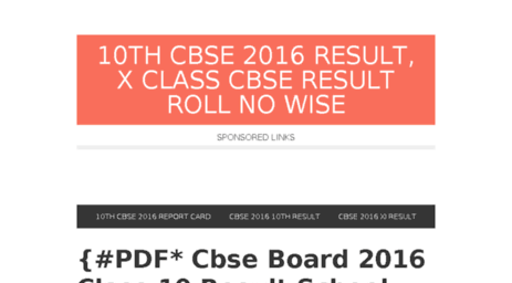 10thcbse2016result.in
