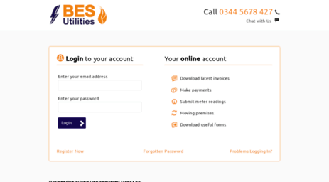 account.besutilities.co.uk