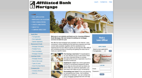 affiliatedbank.mortgage-application.net