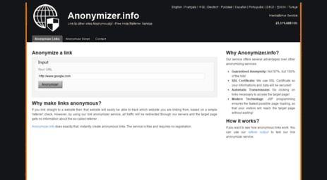 anonymizer.info