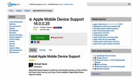 apple-mobile-device-support.updatestar.com