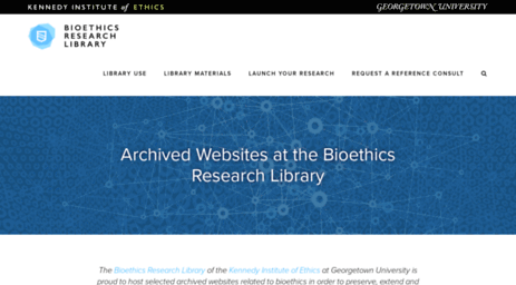 bioethicsarchive.georgetown.edu