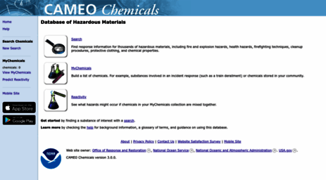 cameochemicals.noaa.gov