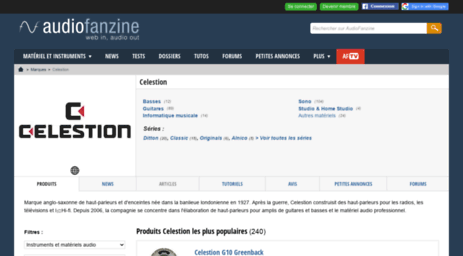 celestion.audiofanzine.com