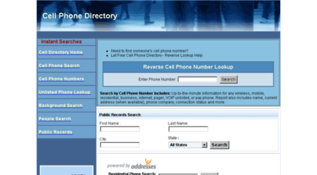 cellphonedirectory.com