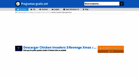 chicken-invaders-3-xmas-edition.programas-gratis.net