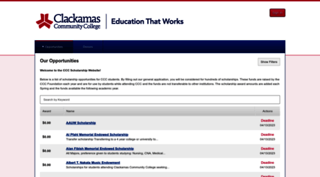 clackamas.academicworks.com