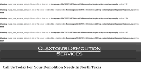 claxtonsdemolitionservices.com