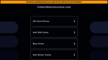 collectiblecoinsstore.com