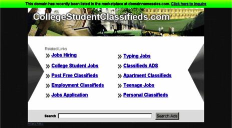 collegestudentclassifieds.com