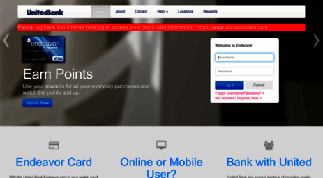 Visit Creditcard Accessunited Com United Bank Logon