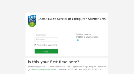 Visit Csimoodle Ucd Ie Cs Moodle Log In To The Site