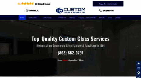 customglassanddoors.com