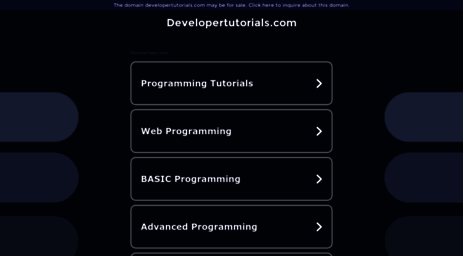 developertutorials.com