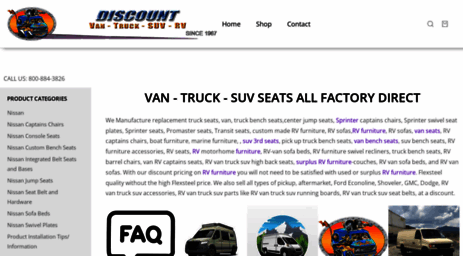 Visit Discountvantruck Com Truck Seats Sprinter Promaster