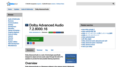 dolby-advanced-audio.updatestar.com