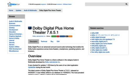 dolby-digital-plus-home-theater.updatestar.com