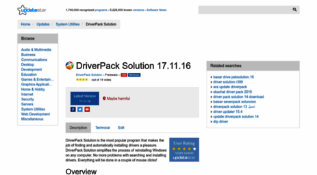 driverpack-solution-updater.updatestar.com