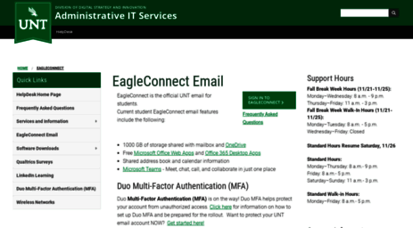 Visit Eagleconnect Unt Edu Eagleconnect Email System