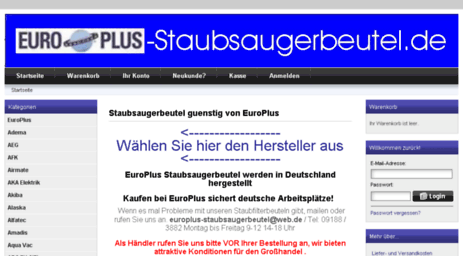 europlus-staubsaugerbeutel.de
