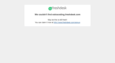 extracoding.freshdesk.com