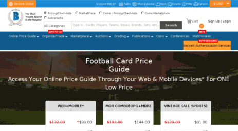 footballcardspriceguide.com