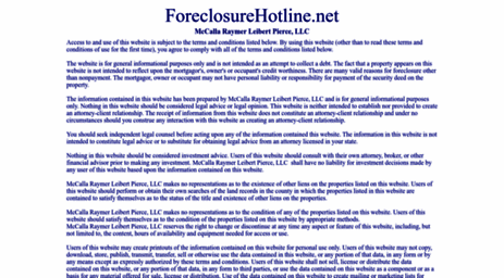foreclosurehotline.net