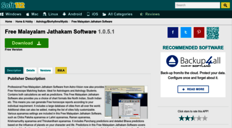 free-malayalam-jathakam-software.soft112.com