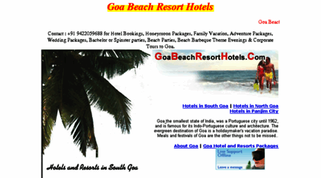 goabeachresorthotels.com