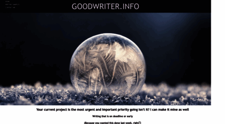 goodwriter.info