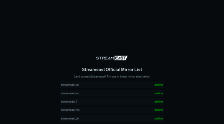 gostreameast.link