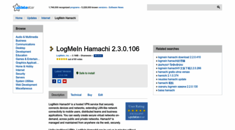 Hamachi-update missing