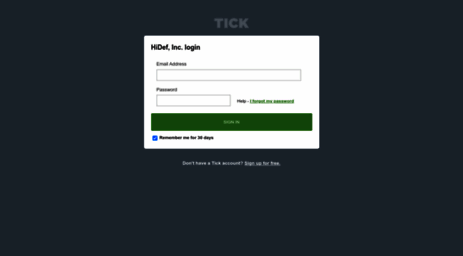 hidefweb.tickspot.com