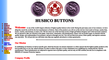 hushcobuttons.com