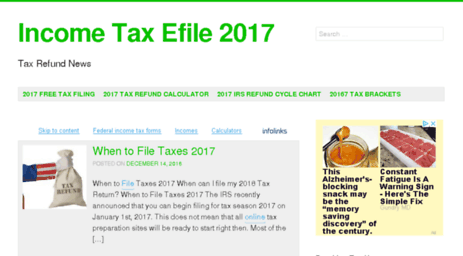 2017 Tax Refund Schedule Chart
