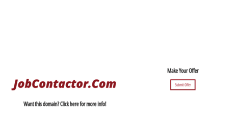 jobcontactor.com