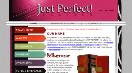justperfectleather.com