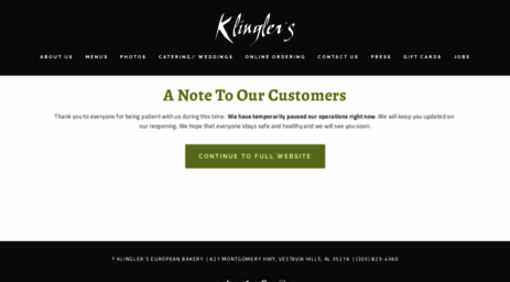 klinglers.com
