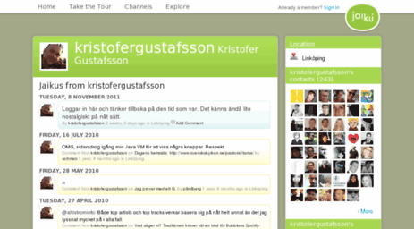 kristofergustafsson.jaiku.com