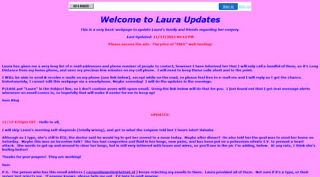 lauraupdates.freewebspace.com