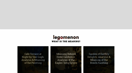 legomenon.com