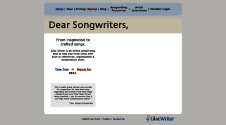 lilacwriter.com