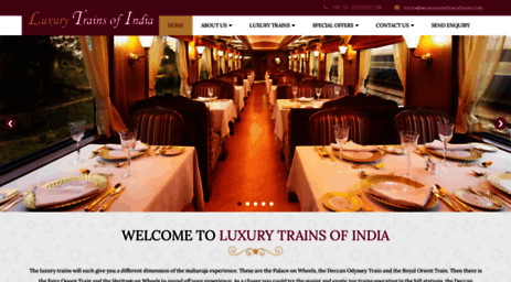 luxurytrainsofindia.in