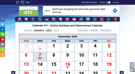 m.calendar411.com