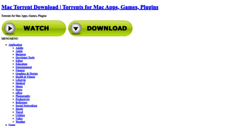 mac torrents for games