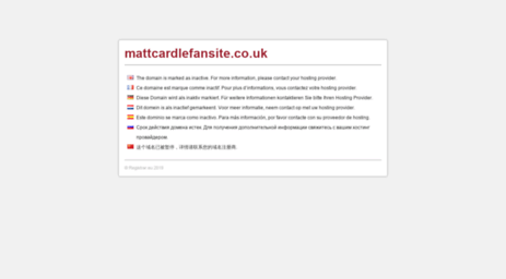 mattcardlefansite.co.uk
