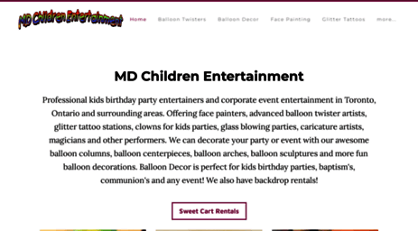 mdchildrenentertainment.com