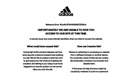 adidas official website