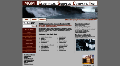 mgmelectricalsurplus.com