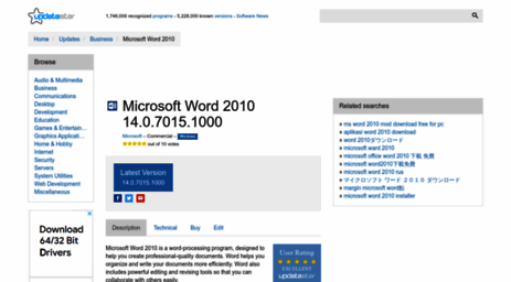 microsoft-word-2010.updatestar.com